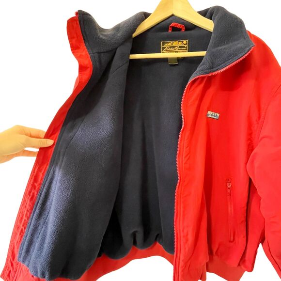 VTG Eddie Bauer Polartec Harrington Jacket Sz XL Fleece Lined - Picture 5 of 13